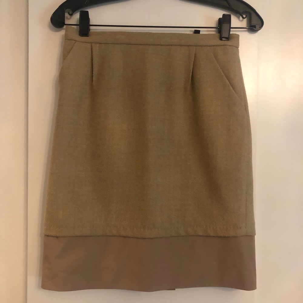 BCBG Camel pencil skirt